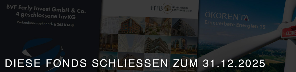 Drei unterschiedliche Beteiligungsangebote aus den Bereichen Immobilien, Erneuerbare Energien und Venture Capital